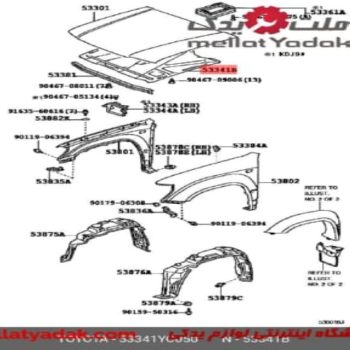 نمدی درب موتور کمری