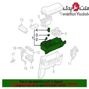 بلوک بغل جعبه فیوز کمری